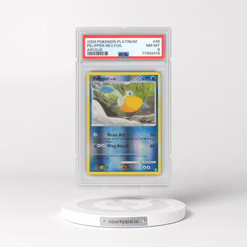 2009 Pokémon Platinum Arceus #45 Pelipper - Reverse Foil (PSA 8 NM-MT)