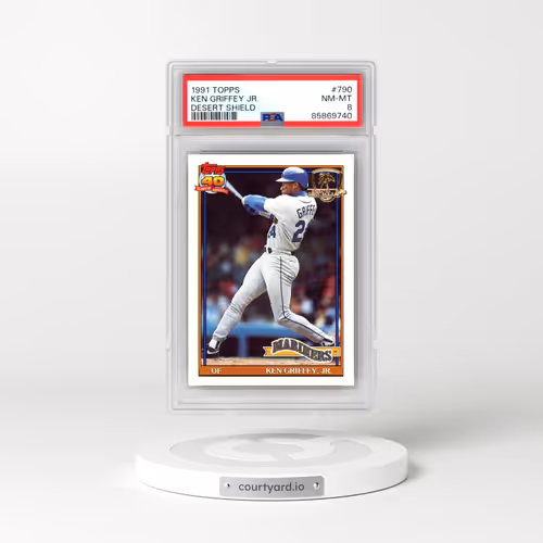 1991 Topps Desert Shield #790 Ken Griffey Jr (PSA 8 NM-MT)