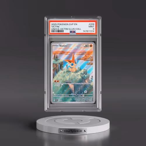 2025 Pokémon Svp EN-SV Black Star Promo #208 Victini - Unova Victini Illustration Collection (PSA 9