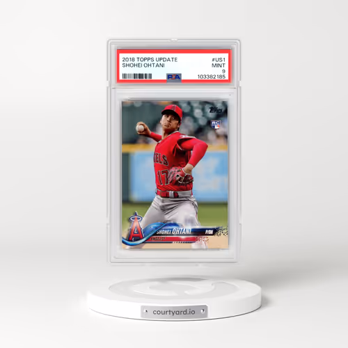 2018 Topps Update #US1 Shohei Ohtani - Pitching in Red Jersey (PSA 9 MINT)