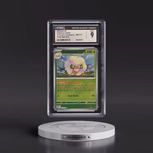 2024 Prismatic Evolutions - PRE EN #008/131 Whimsicott - Poké Ball Holo (CGC 9 MINT)