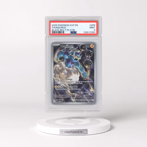 2025 Pokémon Svp EN-SV Black Star Promo #209 Thundurus - Black Bolt Pokemon Center Elite Trainer Box