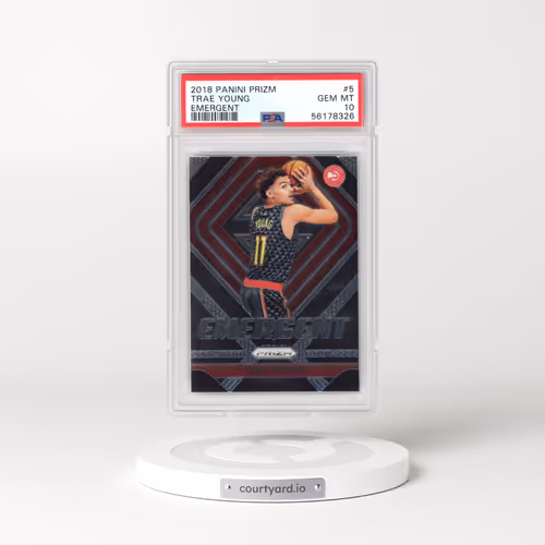 2018 Panini Prizm Emergent #5 Trae Young (PSA 10 GEM MINT)