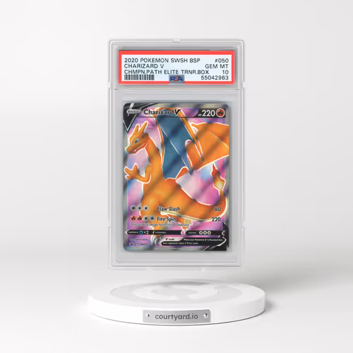 2020 Pokémon Swsh Black Star Promo #050 Charizard V - Holo Champion's Path Elite Trainer Box (PSA 10 GEM MINT)