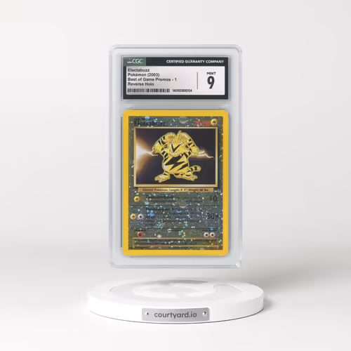 2003 Best of Game Promos #1 Electabuzz - Reverse Holo (CGC 9 MINT)