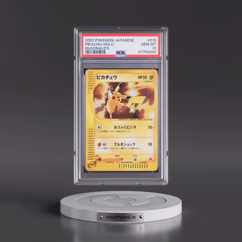 2002 Pokémon McDonald's #010 Pikachu - Holo (PSA 10 GEM MINT)