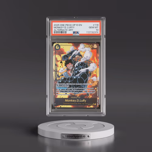 2025 One Piece OP10-Royal Blood #118 Monkey D. Luffy - Alternate Art (PSA 10 GEM MINT)