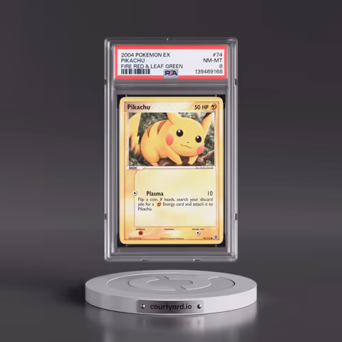 2004 Pokémon EX Fire Red & Leaf Green #74 Pikachu (PSA 8 NM-MT)