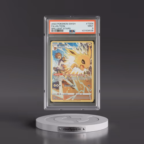 2022 Pokémon Sword & Shield Brilliant Stars #TG04 Jolteon - Full Art (PSA 9 MINT)