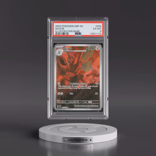 2023 Pokémon Obf EN-Obsidian Flames #205 Scizor - Illustration Rare (PSA 6 EX-MT)