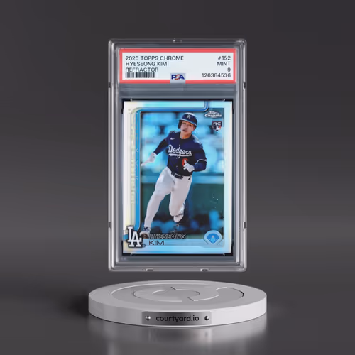 2025 Topps Chrome #152 Hyeseong Kim - Refractor (PSA 9 MINT)