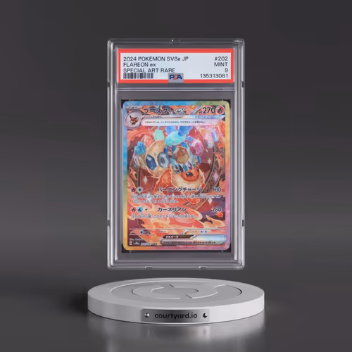 2024 Pokémon Sv8a-Terastal Fest EX #202 Flareon EX - Holo Special Art Rare (PSA 9 MINT)