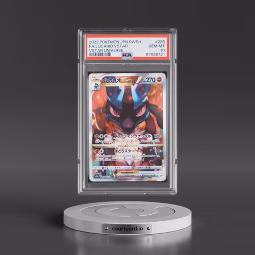 2022 Pokémon Sword & Shield Vstar Universe #226 Lucario Vstar - Full Art (PSA 10 GEM MINT)