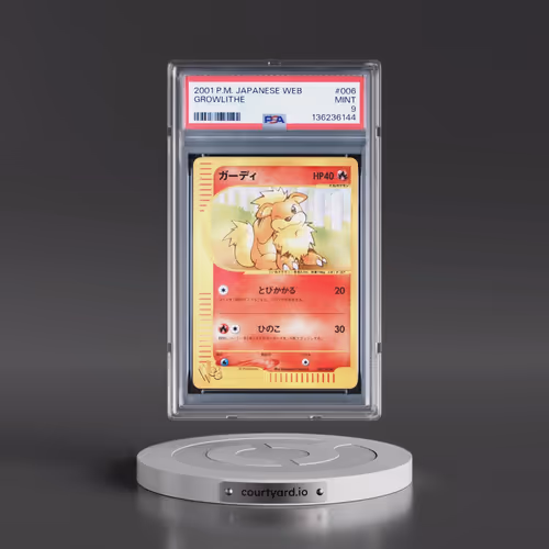 2001 Pokémon Web #006 Growlithe (PSA 9 MINT)