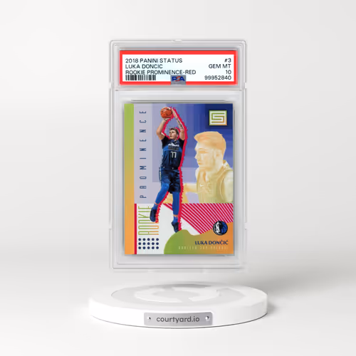 2018 Panini Status Rookie Prominence #3 Luka Doncic - Red (PSA 10 GEM MINT)