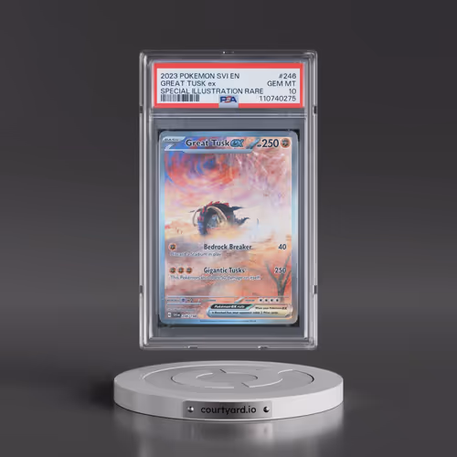 2023 Pokémon Svi EN-Scarlet & Violet #246 Great Tusk EX - Holo Special Illustration Rare (PSA 10 GEM