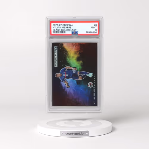 2021 Panini Obsidian Black Color Blast #3 Kylian Mbappe (PSA 9 MINT)