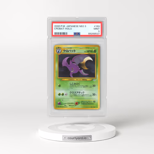 2000 Pokémon Neo 3 #169 Crobat - Holo (PSA 9 MINT)