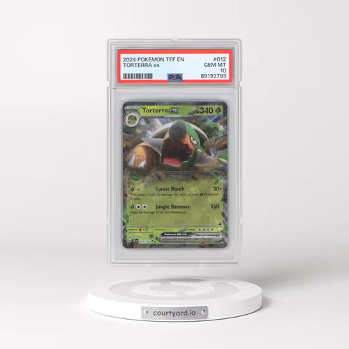 2024 Pokémon Tef EN-Temporal Forces #012 Torterra EX - Holo (PSA 10 GEM MINT)