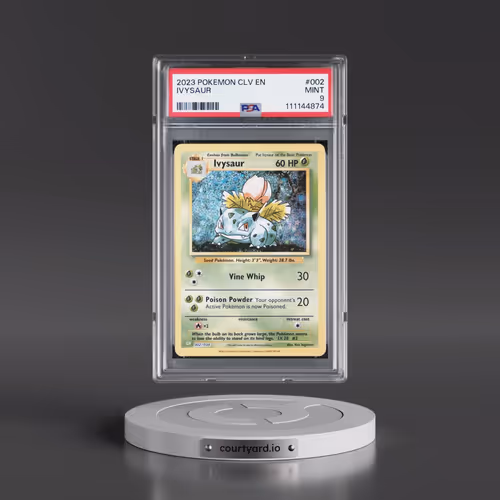 2023 Pokémon CLV-Trading Card Game Classic Venusaur & Lugia EX Deck #002 Ivysaur (PSA 9 MINT)