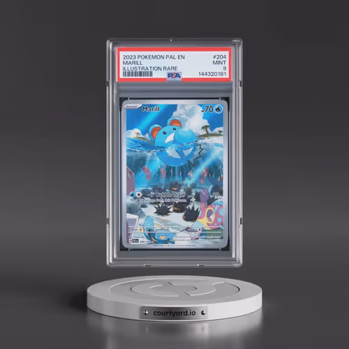 2023 Pokémon Pal EN-Paldea Evolved #204 Marill - Illustration Rare (PSA 9 MINT)