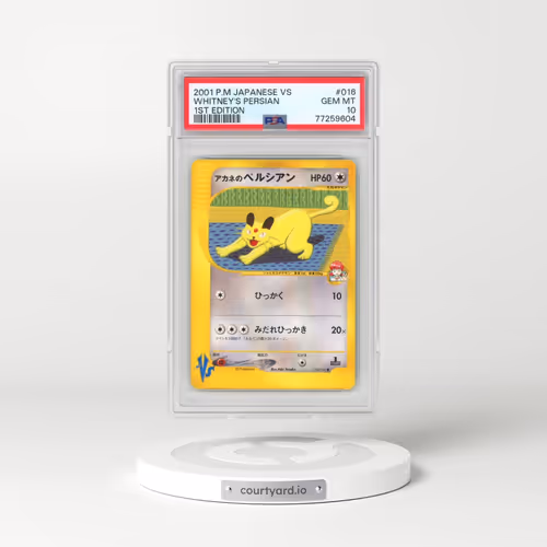 2001 Pokémon VS #016 Whitney's Persian - 1st Edition (PSA 10 GEM MINT)
