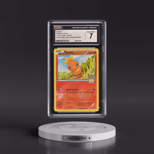 2014 Furious Fists #12/111 Torchic - City Championships Crosshatch Holo (Cross. Holo) (CGC 7 NM)
