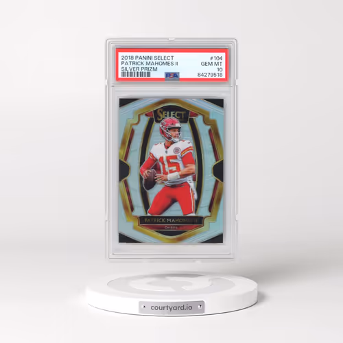 2018 Panini Select #104 Patrick Mahomes II - Silver Prizm (PSA 10 GEM MINT)