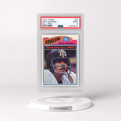 1977 Topps #60 Mike Wagner - All-Pro (PSA 9 MINT)