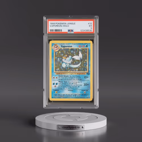 1999 Pokémon Jungle #12 Vaporeon - Holo (PSA 5 EX)