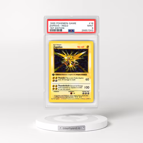 1999 Base Set #16 Zapdos - 1st Edition Holo (PSA 9 MINT)