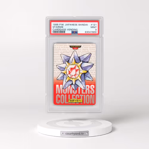1996 Pokémon Bandai Carddass Vending #121 Starmie (PSA 9 MINT)