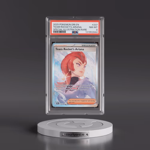 2025 Pokémon Dri EN-Destined Rivals #237 Team Rocket's Ariana - Special Illustration Rare (PSA 8 NM-
