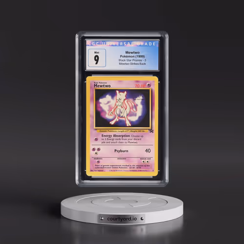 1999 Black Star Promos #3 Mewtwo - Mewtwo Strikes Back (CGC 9 MINT)
