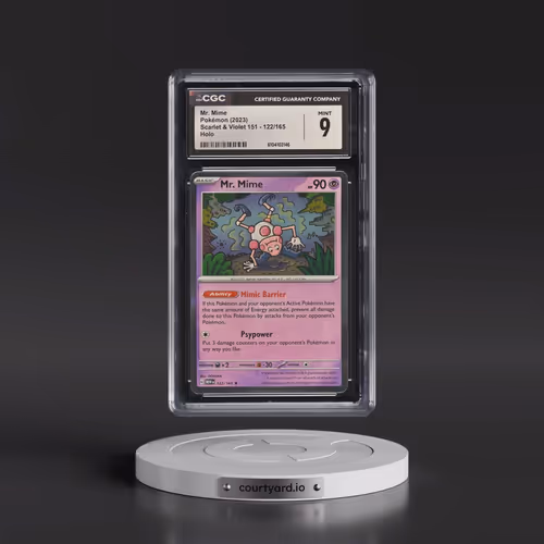 2023 Scarlet & Violet 151 - MEW EN #122/165 Mr. Mime - Holo (CGC 9 MINT)