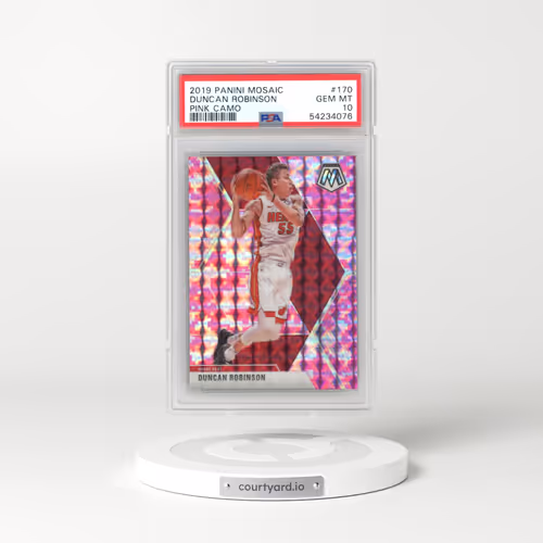 2019 Panini Mosaic #170 Duncan Robinson - Pink Camo (PSA 10 GEM MINT)