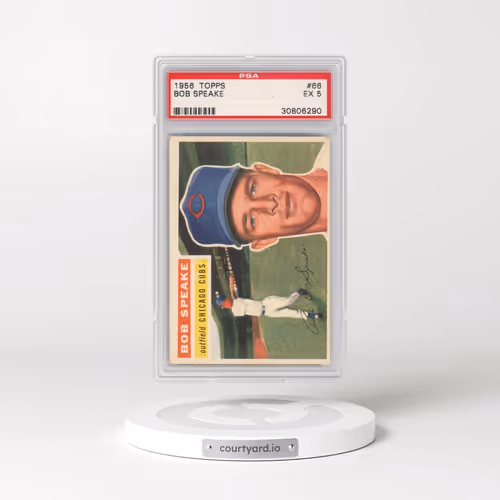 1956 Topps #66 Bob Speake - White Back (PSA 5 EX)