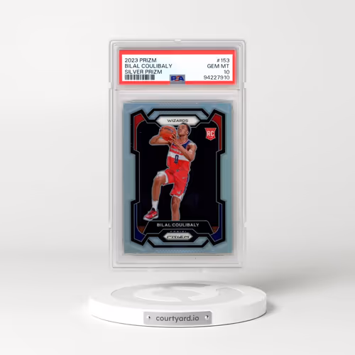 2023 Panini Prizm #153 Bilal Coulibaly - Silver Prizm (PSA 10 GEM MINT)