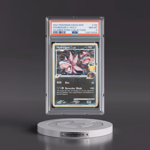 2021 Pokémon Swsh Black Star Promo #138 Hydreigon C - Holo Celebrations Collection (PSA 8 NM-MT)