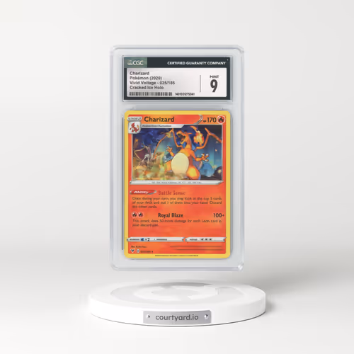 2020 Vivid Voltage #25 Charizard - Holo Cracked Ice Holo (CGC 9 MINT)