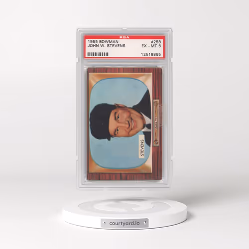 1955 Bowman #258 John W. Stevens (PSA 6 EX-MT)