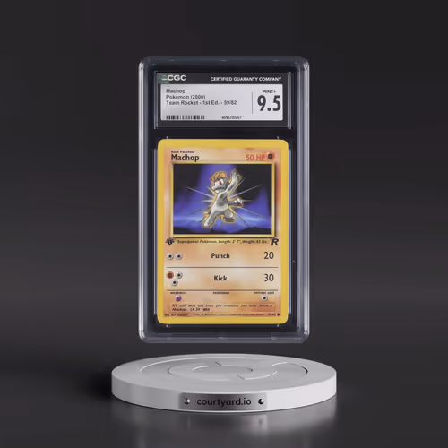 2000 Team Rocket #59/82 Machop - 1st Edition 1st Edition (CGC 9.5 MINT+)