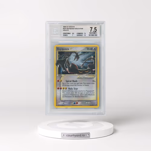 2005 Pokémon EX Deoxys #107 Rayquaza - Holo Gold Star (BGS 7.5 NM+)