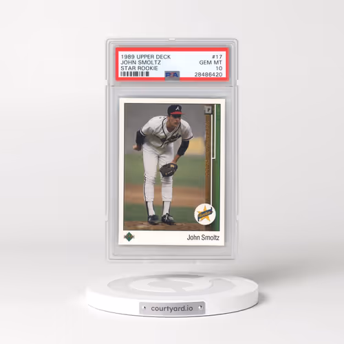 1989 Upper Deck #17 John Smoltz - Star Rookie (PSA 10 GEM MINT)