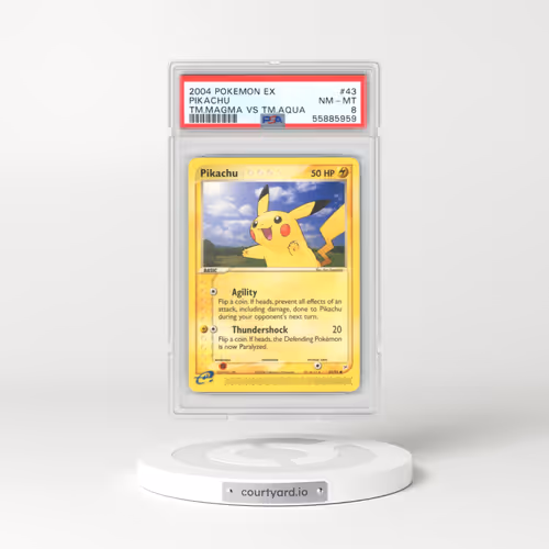 2004 Pokémon EX Team Magma VS Team Aqua #43 Pikachu (PSA 8 NM-MT)
