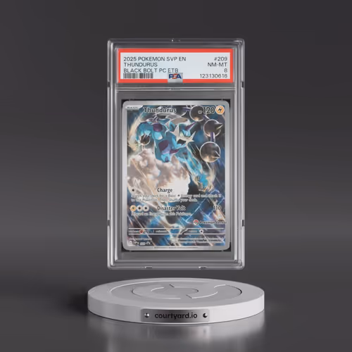 2025 Pokémon Svp EN-SV Black Star Promo #209 Thundurus - Black Bolt Pokemon Center Elite Trainer Box