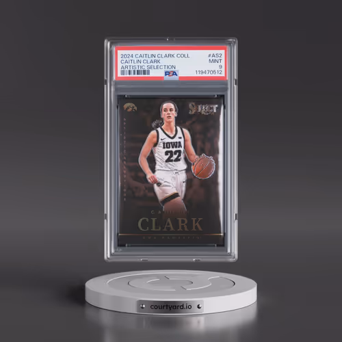 2024 Panini Caitlin Clark Collection Artistic Selection #AS2 Caitlin Clark (PSA 9 MINT)