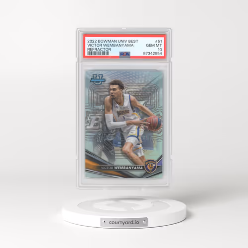 2022 Bowman University Best #51 Victor Wembanyama - Refractor (PSA 10 GEM MINT)
