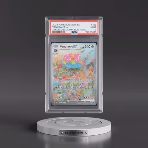2023 Pokémon Mew EN-151 #198 Venusaur EX - Holo Special Illustration Rare (PSA 9 MINT)
