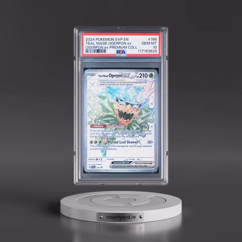 2024 Pokémon Svp EN-SV Black Star Promo #166 Teal Mask Ogerpon EX - Holo Ogerpon EX Premium Collecti